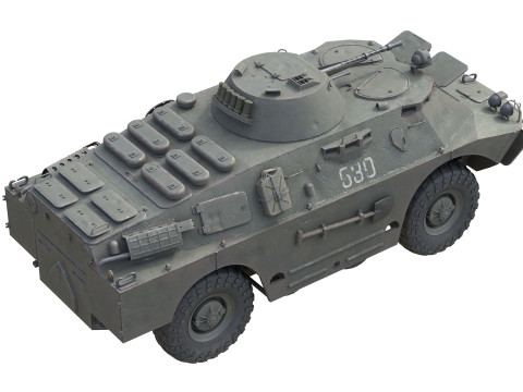 BRDM 2 Amphibious Armoured Scout Car 3Dモデル