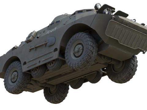 BRDM 2 Amphibious Armoured Scout Car 3Dモデル