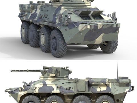 BTR 3 Armored Personnel Carrier 3D Model
