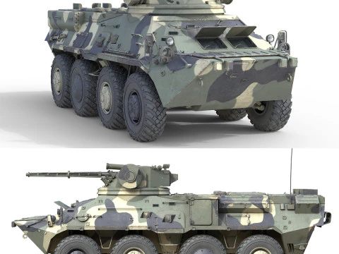 Transporte de pessoal blindado BTR 3 Modelo 3D