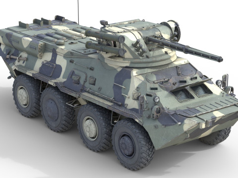 BTR 3 Armored Personnel Carrier 3Dモデル