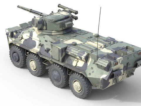 BTR 3 Armored Personnel Carrier 3D Model