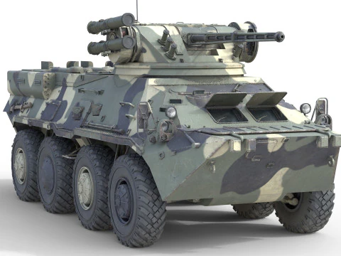 BTR 3 Armored Personnel Carrier 3D Model