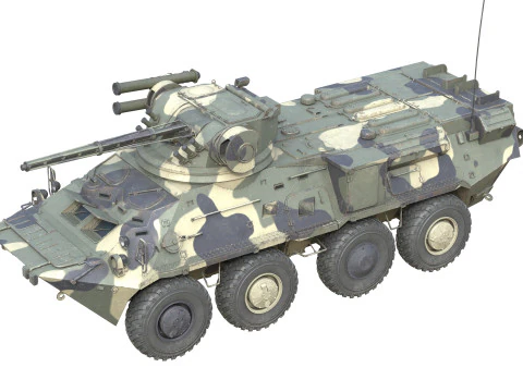 BTR 3 Armored Personnel Carrier 3D Model