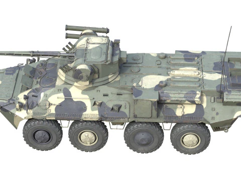 BTR 3 Armored Personnel Carrier 3D Model