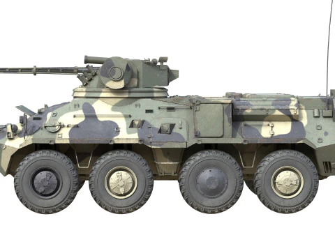 BTR 3 Armored Personnel Carrier 3D Model
