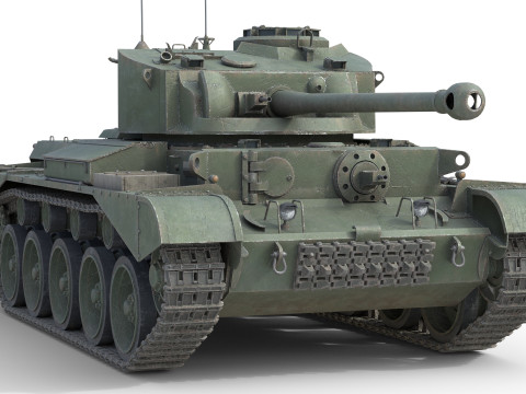 Comet 1 A34 British Cruiser Tank Model 3D