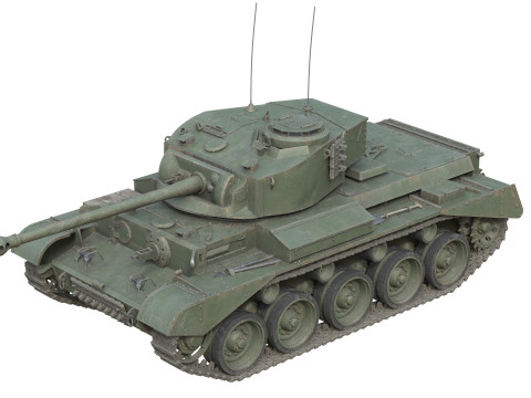 Comet 1 A34 British Cruiser Tank Model 3D