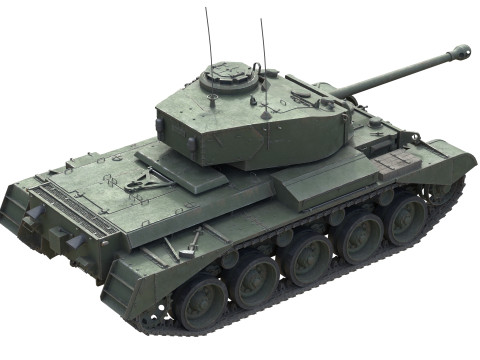 Comet 1 A34 British Cruiser Tank Model 3D