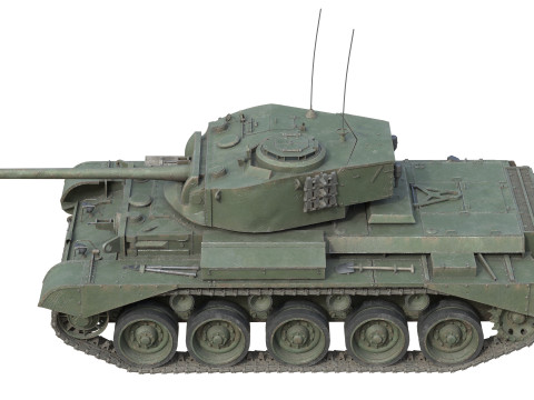 Comet 1 A34 British Cruiser Tank Model 3D