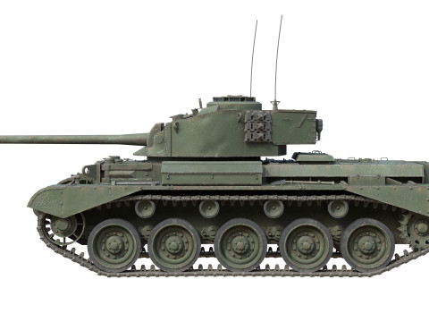 Comet 1 A34 British Cruiser Tank Model 3D