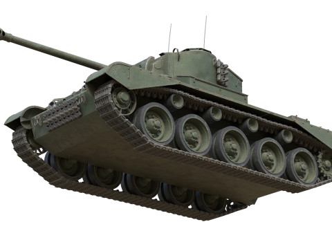Comet 1 A34 British Cruiser Tank Model 3D