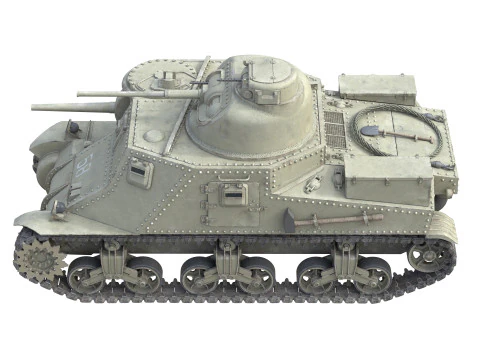 M3 Lee American Medium Tank 3D Model