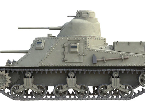 M3 Lee American Medium Tank 3D Model