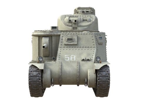 M3 Lee American Medium Tank 3Dモデル