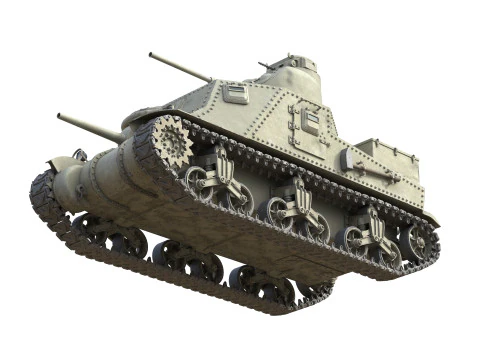 M3 Lee American Medium Tank 3D Model