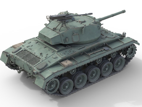 M24 Chaffee American Light Tank 3Dモデル