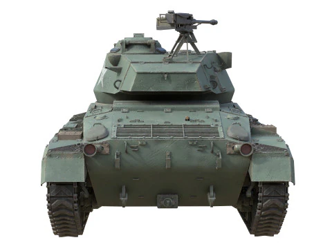 Carro armato leggero americano M24 Chaffee Modello 3D