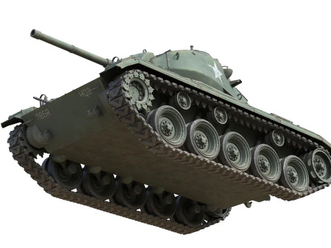 Carro armato leggero americano M24 Chaffee Modello 3D