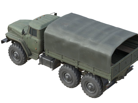 Ural 4320 Military Truck 3D Model