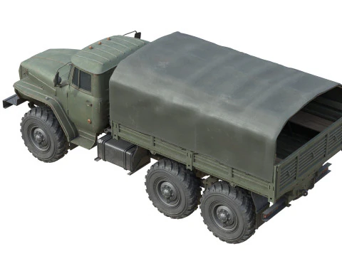 ウラル 4320 軍用トラック 3Dモデル