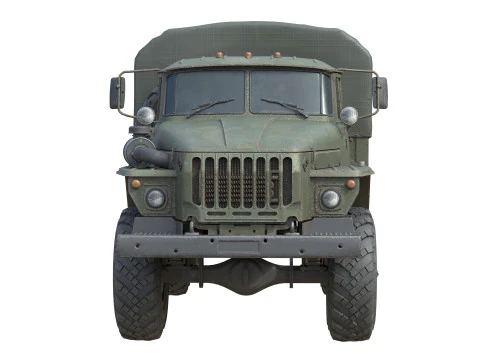 ウラル 4320 軍用トラック 3Dモデル