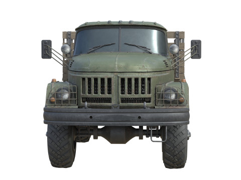 Zil 131 Army Truck 3D Model