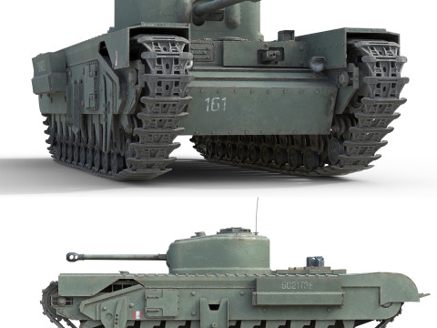 Churchill Mk IV Infantry Tank 3D Model