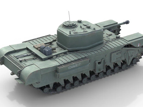 Churchill Mk IV Infantry Tank 3D Model