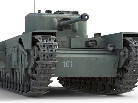 Churchill Mk IV Infantry Tank 3D Model