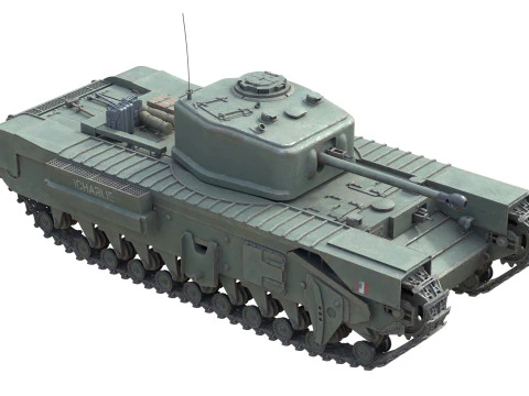 Churchill Mk IV Infantry Tank 3D Model