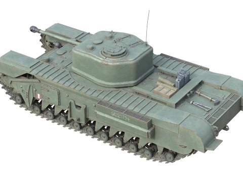 Churchill Mk IV Infantry Tank 3D Model