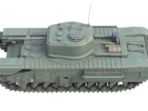 Churchill Mk IV Infantry Tank 3D Model
