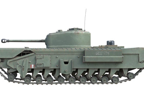 Churchill Mk IV Infantry Tank 3D Model