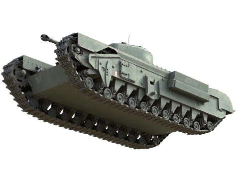 Churchill Mk IV Infantry Tank 3D Model