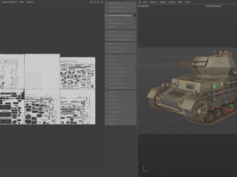 Flakpanzer IV Wirbelwind Tank 3D Model