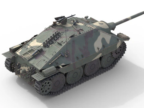 Cacciatorpediniere leggero Hetzer Jagdpanzer 38 Modello 3D