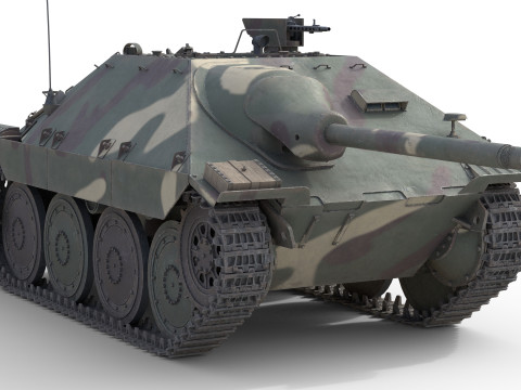Hetzer Jagdpanzer 38 Light tank destroyer Model 3D