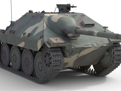 Cacciatorpediniere leggero Hetzer Jagdpanzer 38 Modello 3D