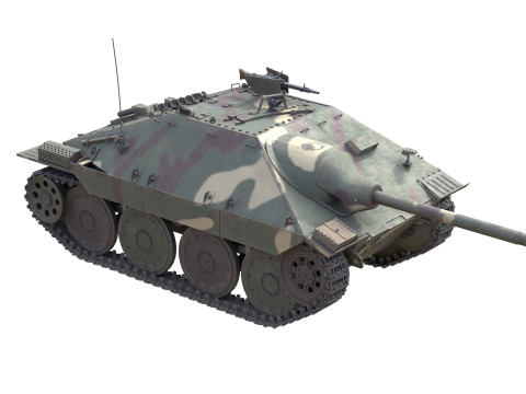 Hetzer Jagdpanzer 38 Light tank destroyer Model 3D