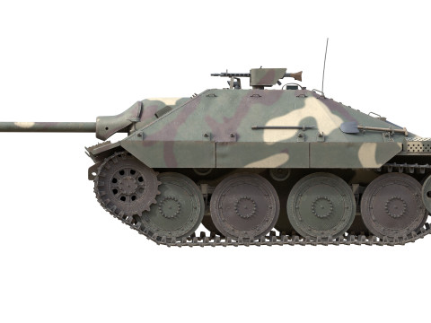 Hetzer Jagdpanzer 38 Light tank destroyer Model 3D