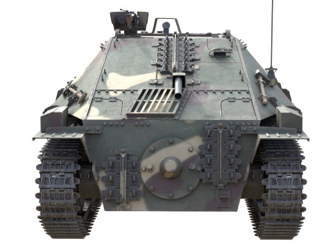Hetzer Jagdpanzer 38 Light tank destroyer Model 3D
