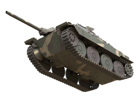 Hetzer Jagdpanzer 38 Light tank destroyer Model 3D