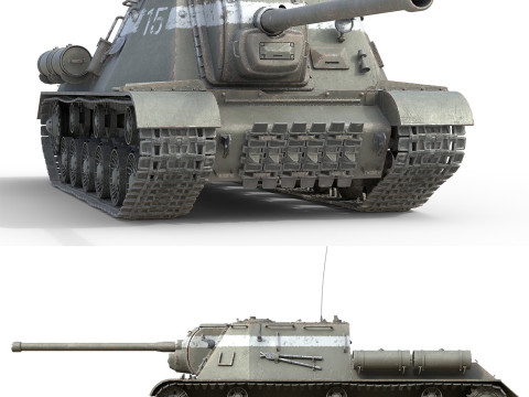 ISU 122 Self Propelled 3D Model