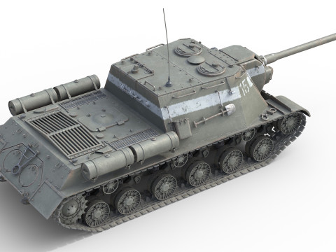 ISU 122 Self Propelled 3D मॉडल