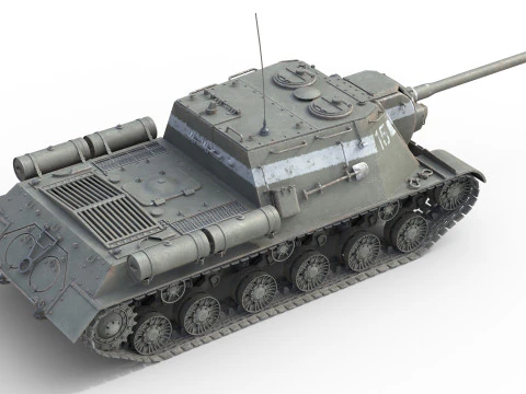 ISU 122 Self Propelled 3D Model