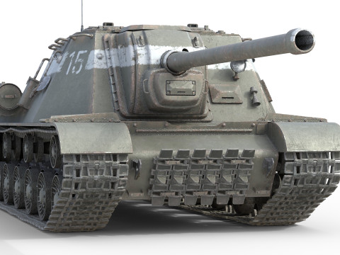 ISU 122 Self Propelled 3D मॉडल