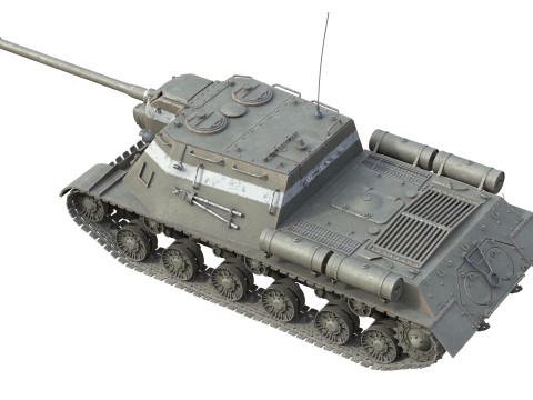 ISU 122 Self Propelled 3D मॉडल