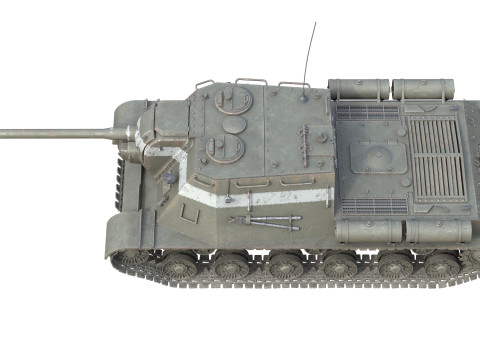 ISU 122 Self Propelled 3D मॉडल