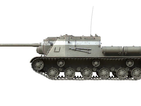 ISU 122 Self Propelled 3D Model